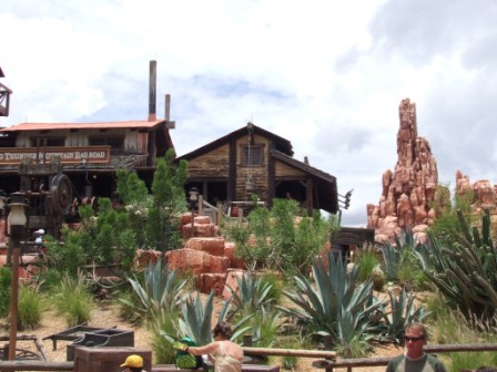 Big Thunder Mountain, we konden overal makkelijk in, want we hoefden nergens te wachten